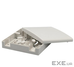 Абонентська розетка FTTH, для 2xSC simplex/ LC duplex біла (SN-FOR-03-W) (SN-FOR-03-W)
