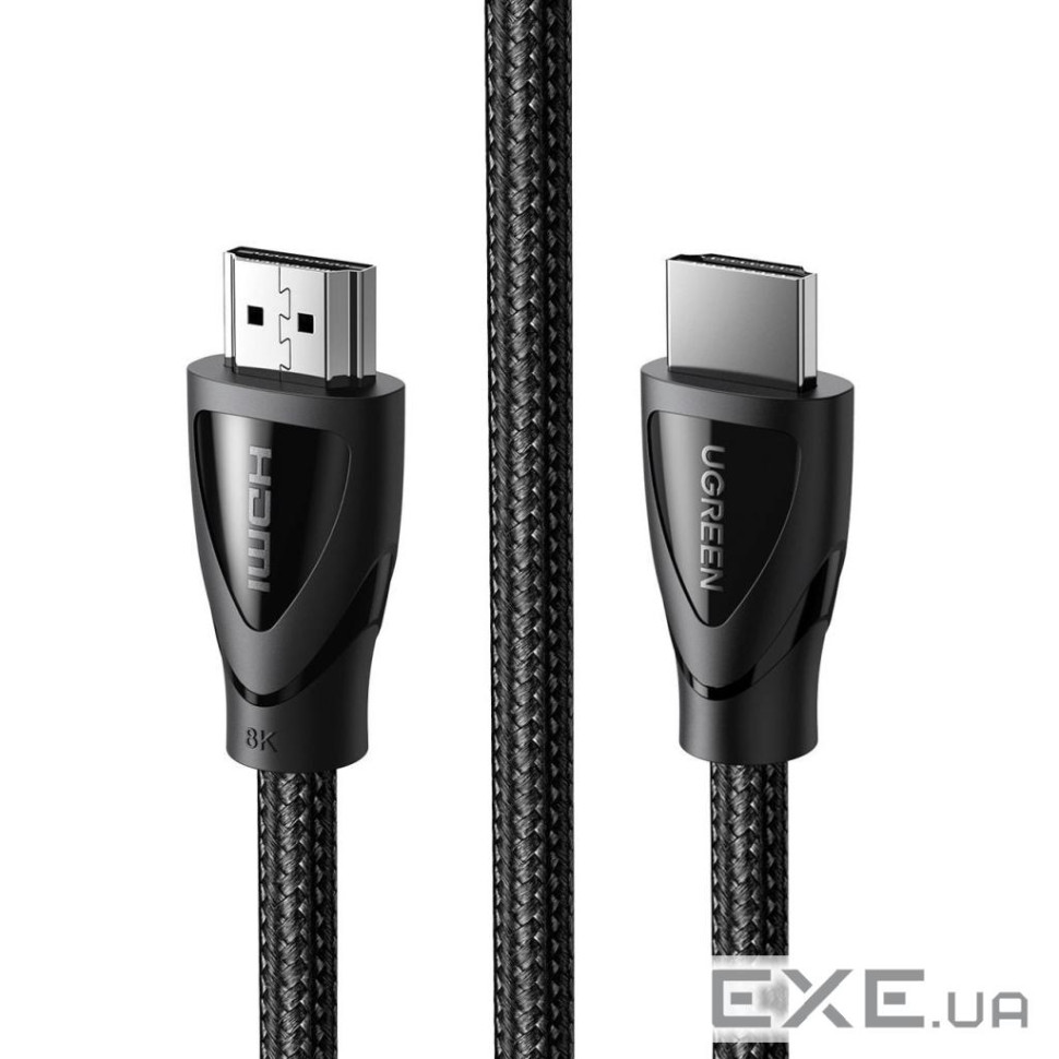 Кабель мультимедійний HDMI M to HDMI M 1.5m braided HD140 black Ugreen (80402) (90403194)