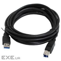 Кабель USB 3.0 - USB BM 3 м Patron Black (PN-AMBM-USB3-30)
