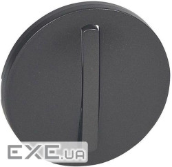 Лицьова панель slim вимикача 1-клавішного графіт Celiane Legrand (065201)