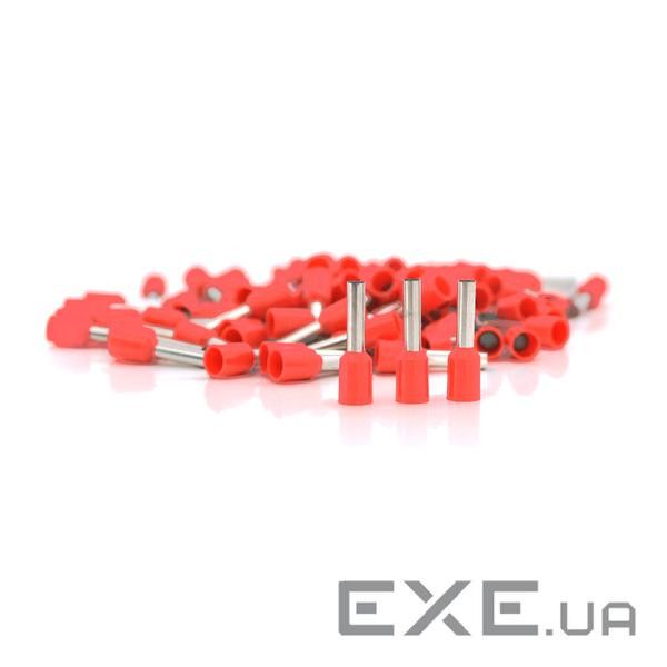 Кабельний наконечник VE2508, 2,5мм перетин кабелю, що стискається, довжина мідної трубки 8мм, ізоляц