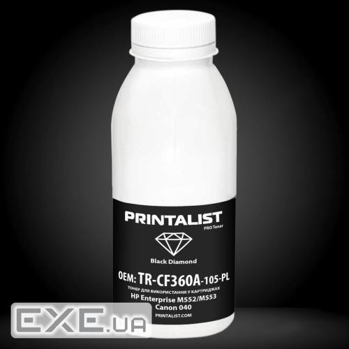 Тонер HP Enterprise M552/M553, Canon 040, 120г Black Printalist (TR-CF360A-105-PL)