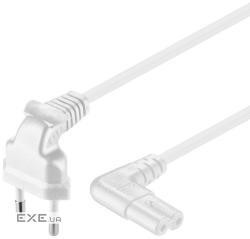 Кабель блока живлення Goobay IEC(EuroPlug)-(C7)Euro8 M/M 0.75m,90йовниз/ 90йовбок (75.09.7345-1)