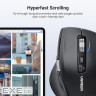 Мишка UGREEN 2.4GHz&BT M751 Ergonomic Contoured-Shape, бездротова, 5000dpi., 5кн., Чорна (45792)