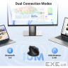 Мишка UGREEN 2.4GHz&BT M751 Ergonomic Contoured-Shape, бездротова, 5000dpi., 5кн., Чорна (45792)