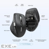 Мишка UGREEN 2.4GHz&BT M751 Ergonomic Contoured-Shape, бездротова, 5000dpi., 5кн., Чорна (45792)