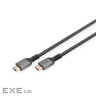 Кабель DIGITUS HDMI (M/M), 8K, Ultra High speed/Ethernet, 3м, чорний (DB-330200-030-S)