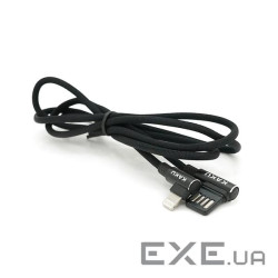 Кабель iKAKU KSC-028 JINDIAN charging data cable for iphone, Black, довжина 1м , 2.4A, (KSC-028-B-L)