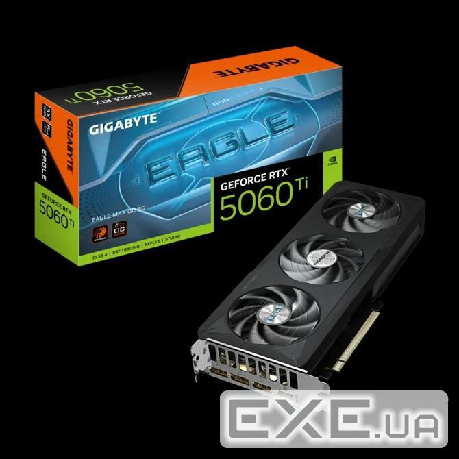 Відеокарта Gigabyte GeForce RTX 5060 Ti EAGLE MAX OC 8G (GV-N506TEAGLEMAX OC-8GD)