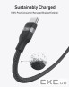 кабель ANKER USB-C to USB-C - 1.8m 240W Upcycled-Braided (Чорний) (A82E2H12)