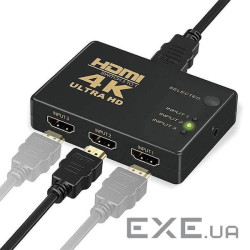HDMI свитч 3→1 VOLTRONIC YT-PS HDMI1=>3+RK