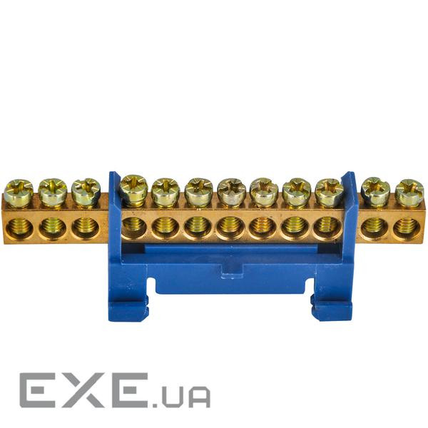 Шина нульова 12 отворів під DIN-рейку Q25 (Ш12Д) )