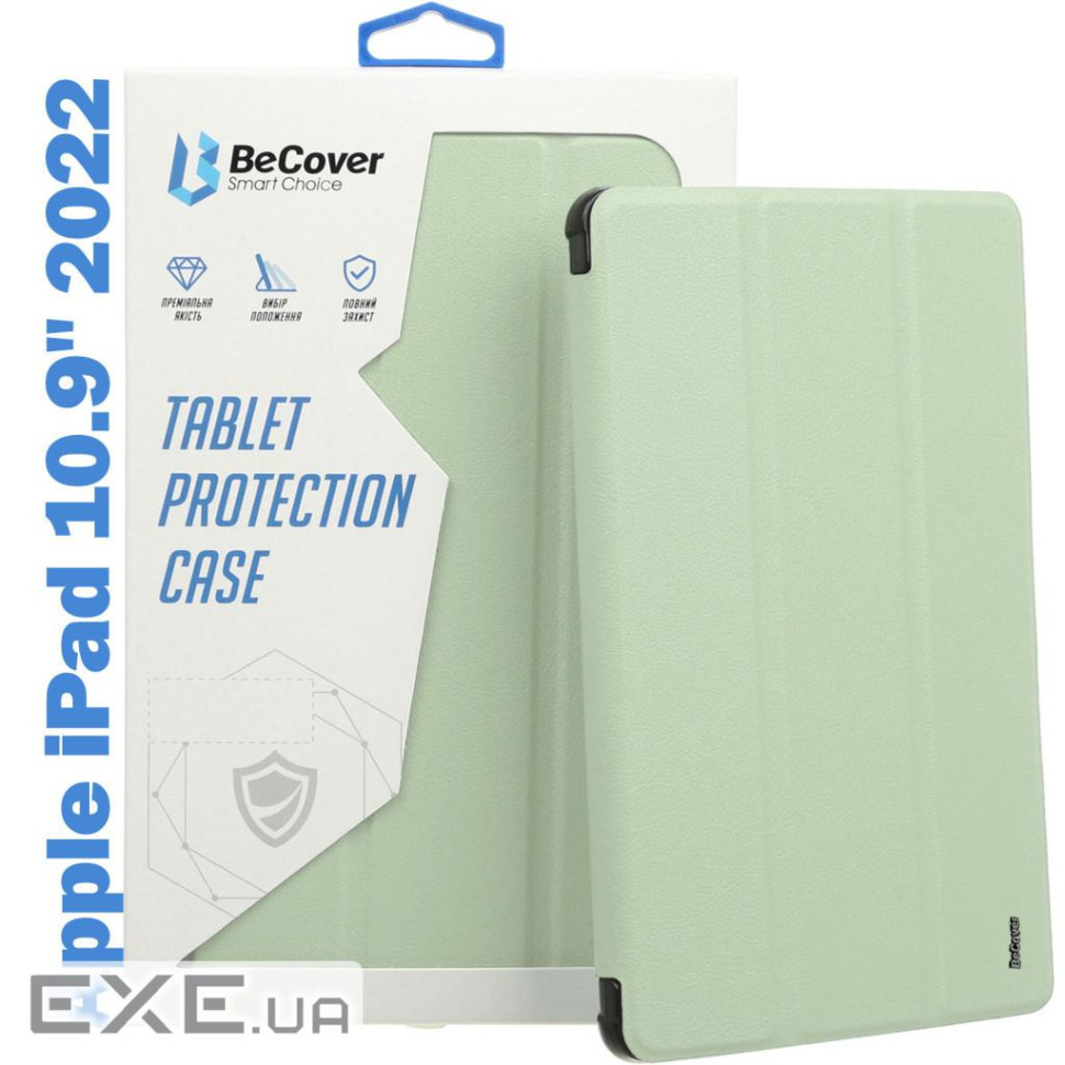 Чохол до планшета BeCover TPU Edge mount Apple Pencil Apple iPad 10.9" 2022/24/11" 2025 Gre (708483)