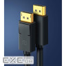 Кабель UGREEN DP102 DP1.2 Male to Male Cable DisplayPort 3м Black (10212)