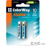 Батарейка COLORWAY Alkaline AAA 2шт/уп (CW-BALR03-2BL)