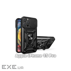 Чохол до мобільного телефона BeCover Military Apple iPhone 15 Pro Black (709953)