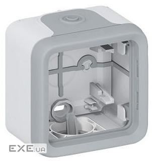Plexo Legrand коробка накладного монтажу з мембранними сальниками 1 пост сірий (069651) (069651)