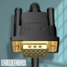 Кабель мультимедійний VGA M to VGA M 20.0m black Vention (DAEBQ)