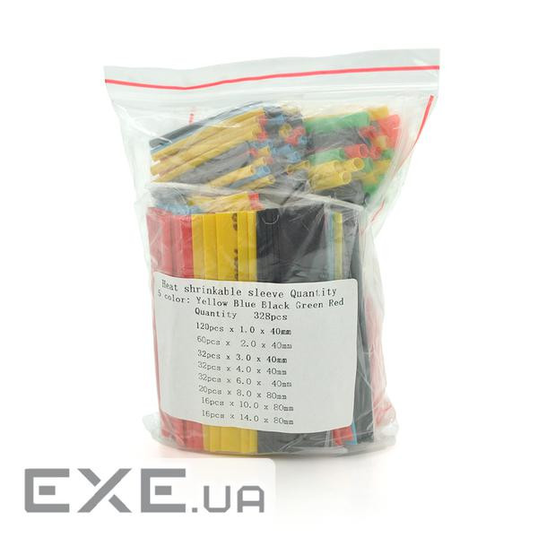 Комплект термозбіжної трубки діаметром: 1,0 мм, 2,0 мм, 3,0 мм, 4,0 мм, 6,0 мм, 8.0 мм, 1 (HST / PB) , 1 (HST / PB)