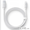 Кабель Baseus Foamed Silicone Fast Charging Lightning 2.4A (1m) white (E0426901)