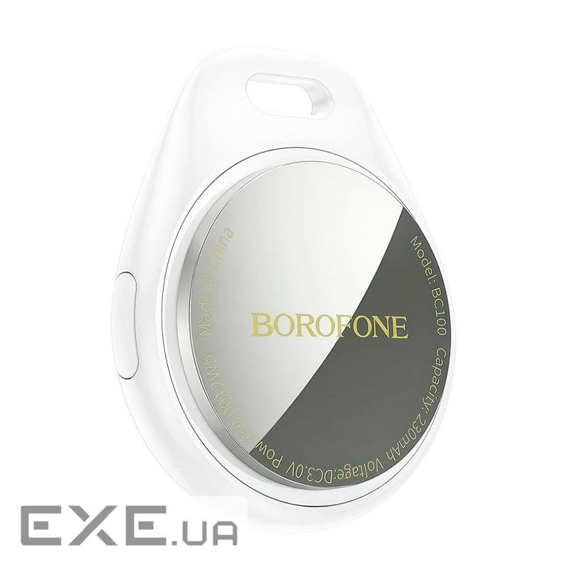 Трекер Borofone BC100 "Ingenioso", White, 1 шт, Bluetooth, вбудований звуковий с (BC100_WH_BOROFONE)