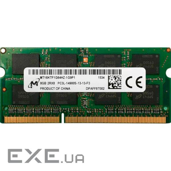 Модуль пам'яті MICRON SO-DIMM DDR3L 1866MHz 8GB (MT16KTF1G64HZ-1G9P1)