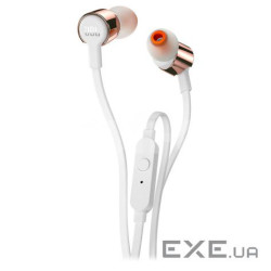 Навушники JBL T210 Rose Gold (JBLT210RGD)