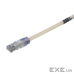 Патч-корд UTP 24AWG, кат 6A, 2м, білий (UTP6AX2M)
