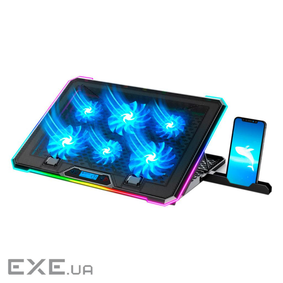 Підставка під ноутбук IceCoorel K15, 10-17", 4*100mm 1400&plusmn,10% RPM, корпус пласти