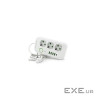 Фільтр мережі F09U, 3 розетки EU + 4 USB + 1PD, кнопка включення з індикатором, 2 м, 3х (F09U-White) (F09U-White)