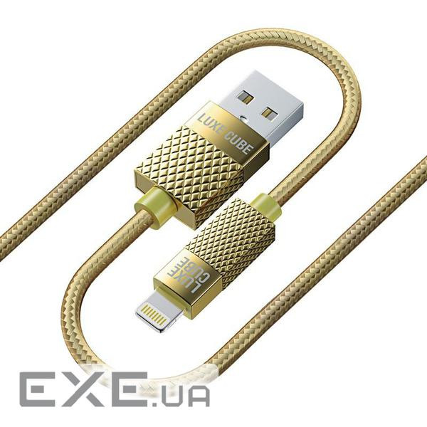 Кабель Luxe Cube Premium USB-Lightning, 1м, золотистий (8886668686150)