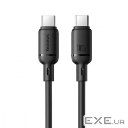 Кабель Baseus Foamed Silicone Fast Charging Data Type-C to Type-C 100W (2m) black (E0426704)