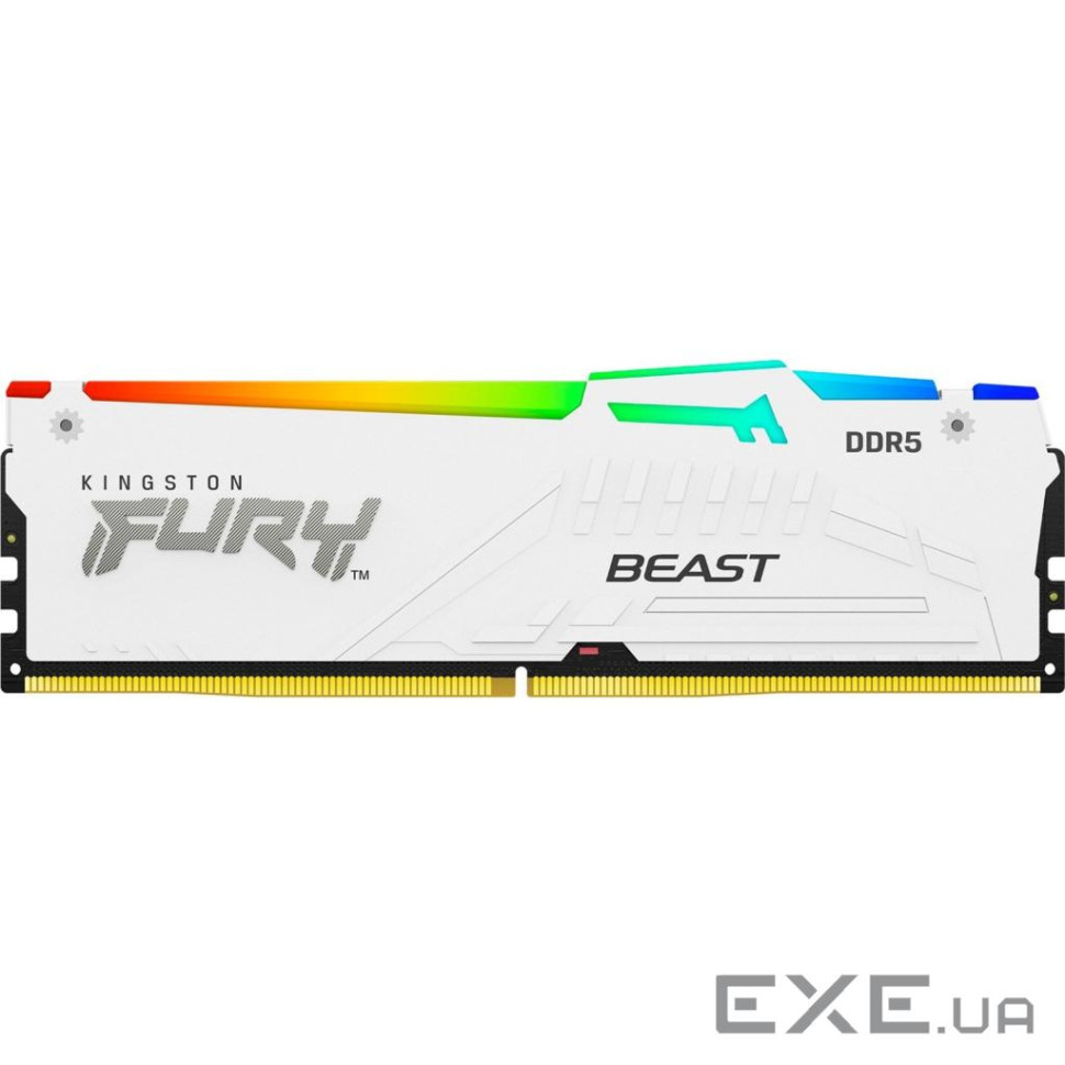Модуль пам'яті KINGSTON FURY Beast RGB EXPO White DDR5 6400MHz 32GB (KF564C32BWEA-32)