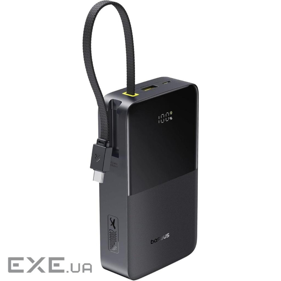 Батарея універсальна Baseus EnerFill FC51 Bipow2 Pro 20000mAh 22,5W build-in cable USB-C (E0027701)