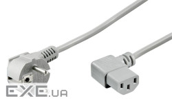 Кабель блоку живлення Goobay IEC(Schuko)-(C13) M/F 2.0m,90ё/ 90ё 0.75mm Cu (75.05.0079-10)