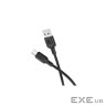 Кабель BOROFONE BX113 Lenny silicone charging data cable Type-C(L=1M) Black (6941991115431)