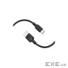 Кабель BOROFONE BX113 Lenny silicone charging data cable Type-C(L=1M) Black (6941991115431)