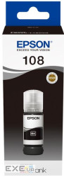 Контейнер з чорнилом Epson 108 EcoTank L8050/L18050 black (C13T09C14A)