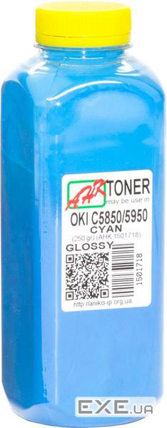Тонер OKI C5850/5950, 250г Cyan Glossy AHK (1501718)