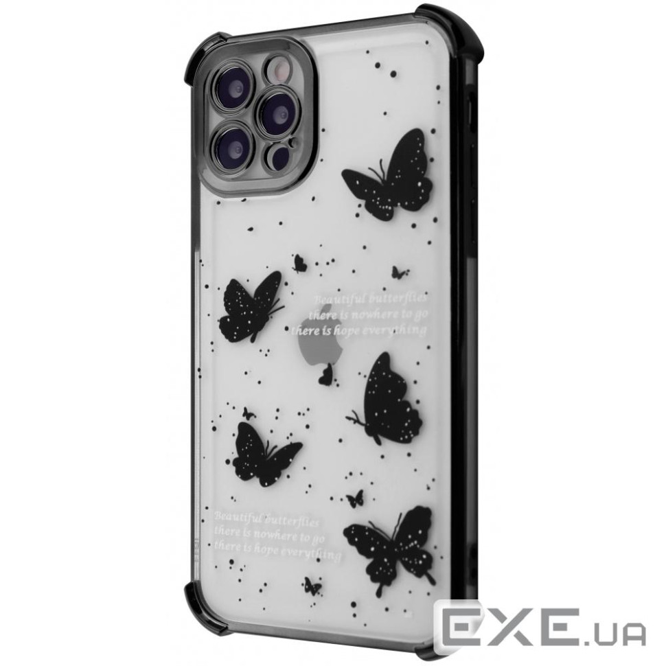 Чехол WAVE Winkie iPhone 12 Pro black/butterfly (64113 black/butterfly) (64 (64113  black/butterfly)