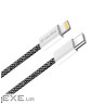 Дата кабель USB-C to Lightning 2.0m 27W PD FC black ColorWay (CW-CBPDCL068-BK)