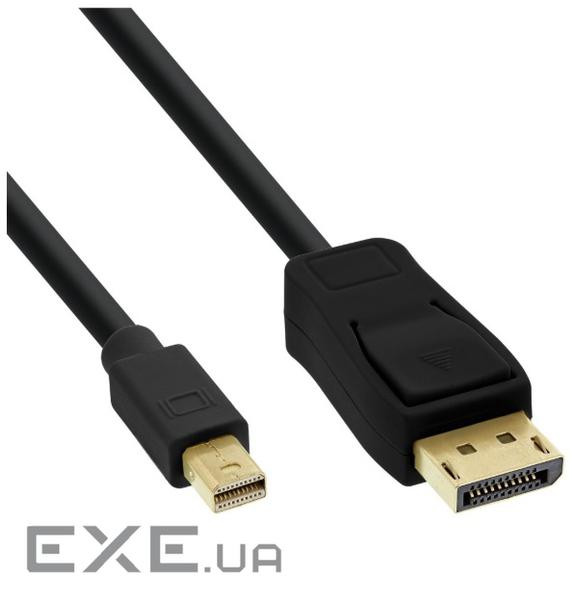 Кабель монітора-сигнальний InLine DisplayPort-mini M/M 0.5m,v1.2 4K@60Hz (77.S1.7136)