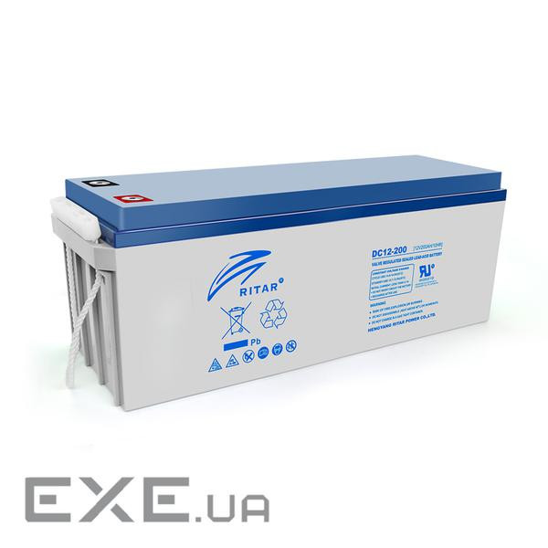 Акумуляторна батарея RITAR DC12-200 12V 200.0Ah