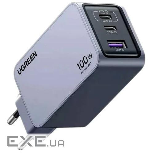 Зарядний пристрій Ugreen 3xUSB 100W (2xUSB-C+USB-A) Gan Nexode Pro X757 (25874)