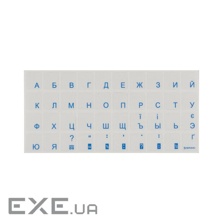 Наклейка на клавіатуру Brain blue (STBRTRBLUE)