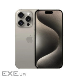Мобільний телефон Apple iPhone 15 Pro 256Gb Natural Titanium (Grade A) USED (iP15Pr25NaT_A)