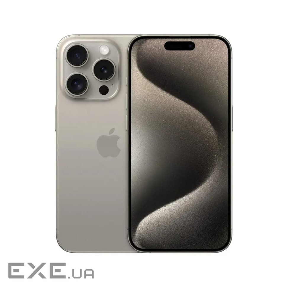 Мобільний телефон Apple iPhone 15 Pro 256Gb Natural Titanium (Grade A) USED (iP15Pr25NaT_A)