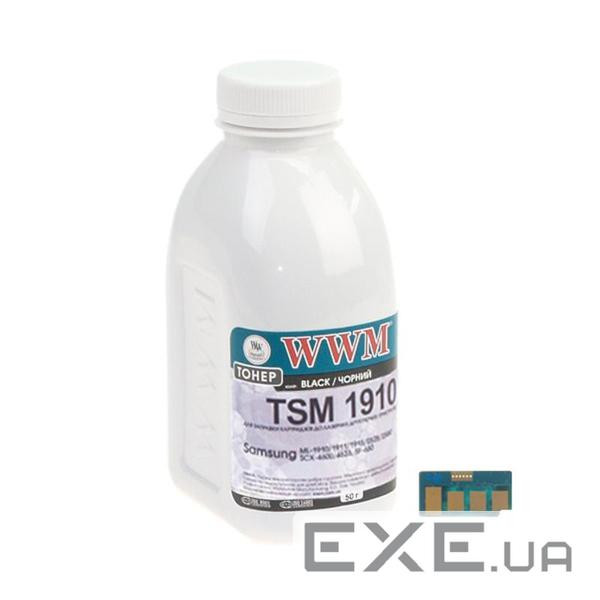 Тонер Samsung ML-1910, 80г Black +chip WWM (LJ-SET122)