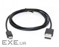 Дата кабель USB 2.0 AM to Micro 5P 0.6m Pro black REAL-EL (EL123500021)