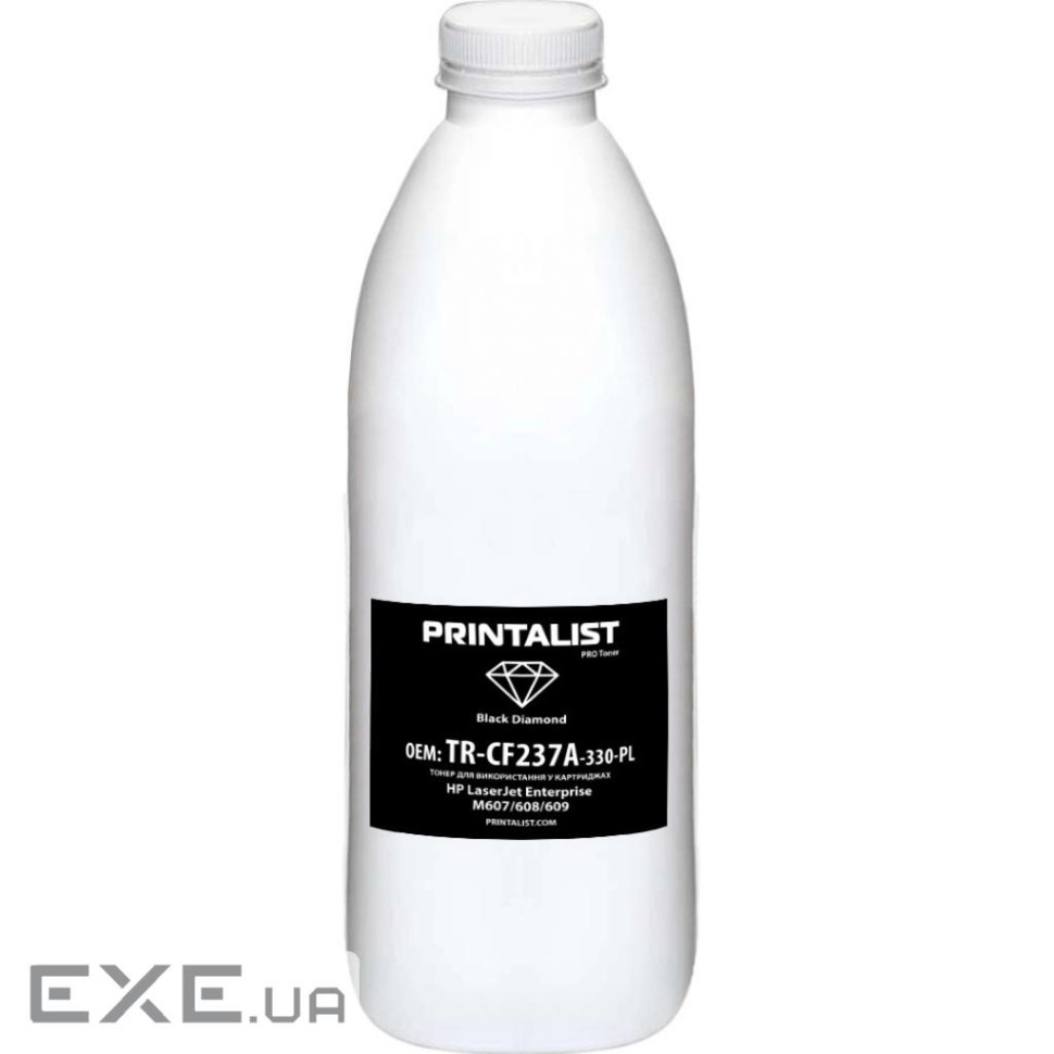 Тонер HP LJ Enterprise M607/608/609, 330г Black Printalist (TR-CF237A-330-PL)